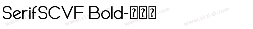 SerifSCVF Bold字体转换
